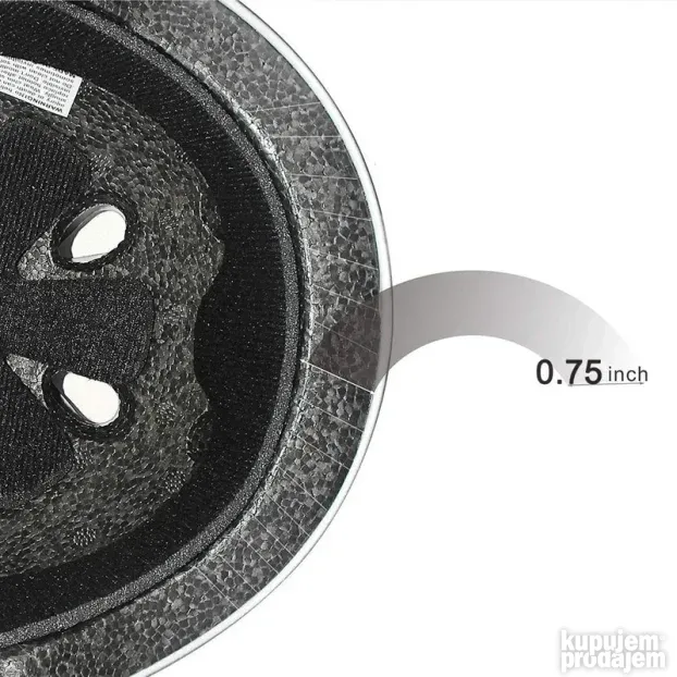 Kaciga za trotinet,rolere,skateboard (M 54-58 cm) crna