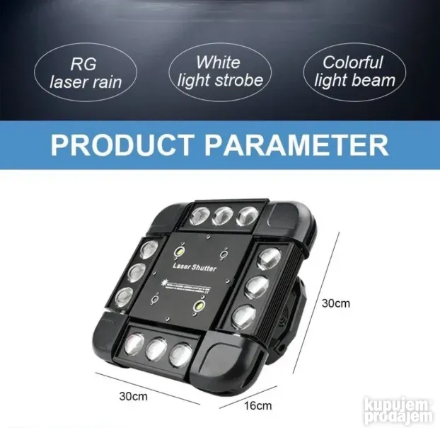 LED ROTO GLAVA RGB roto glava laser roto glava