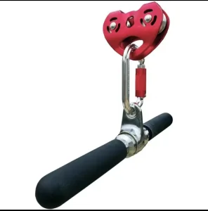 Komplet set za zip line - sipka - karabiner - dupla koturaca