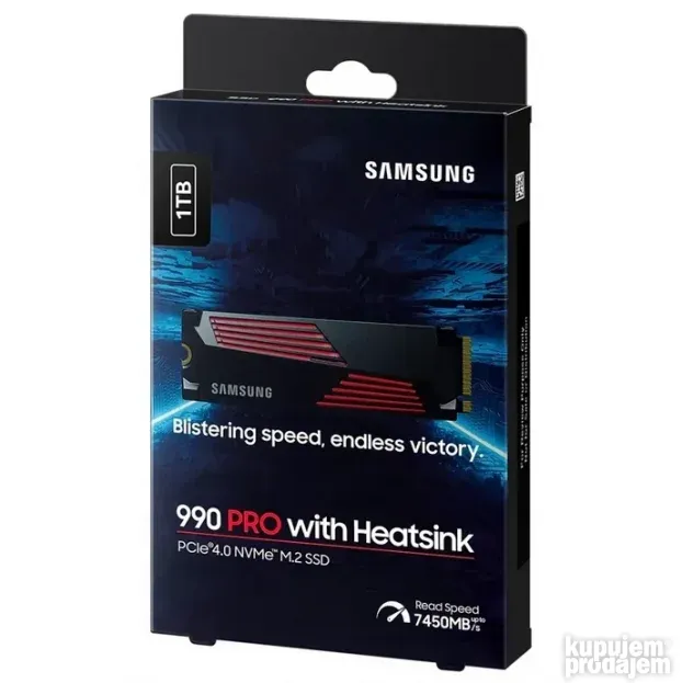 SAMSUNG 1TB 990 PRO with Heatsink M.2 PCIe M.2 2280 MZ-V9P1T