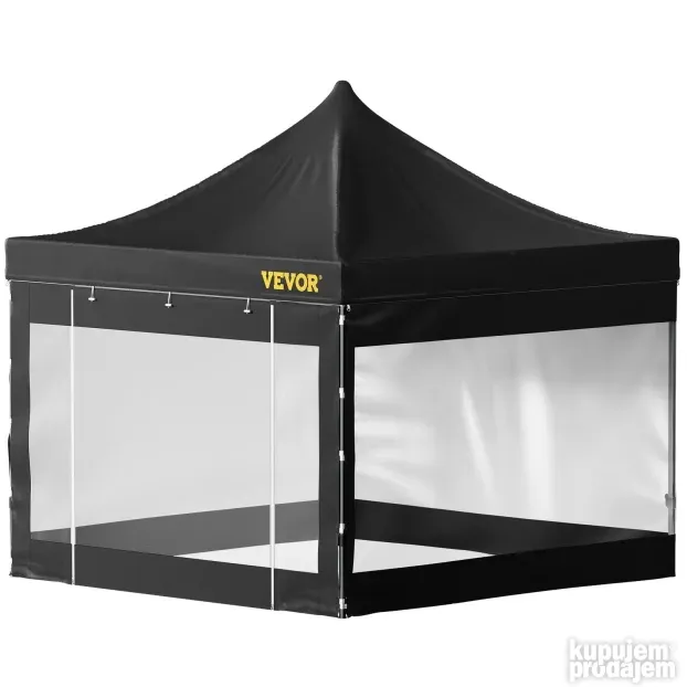 VEVOR 3 x 3 m Pop Up Šator crni
