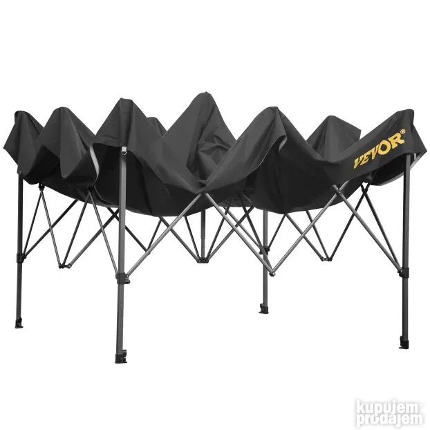 VEVOR 3 x 3 m Pop Up Šator crni