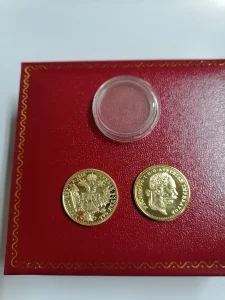 Mali dukat Franc Jozef 24K pozlata