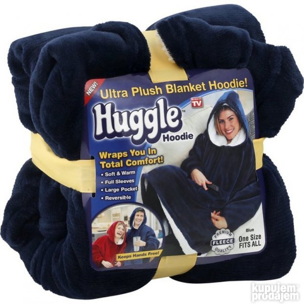 AKCIJA PLIŠASTI OGRTAČ SA Kapuljačom-Huggle Hoodie-DUKSERICA