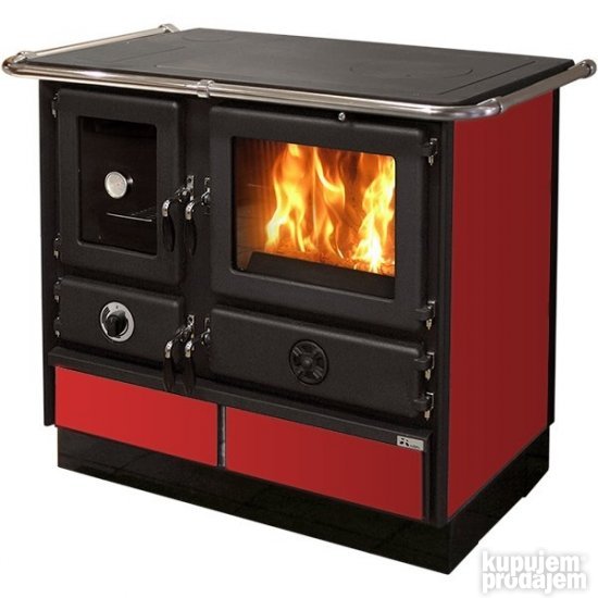 MBS Štednjak SUPER THERMO MAGNUM, crveni, levi