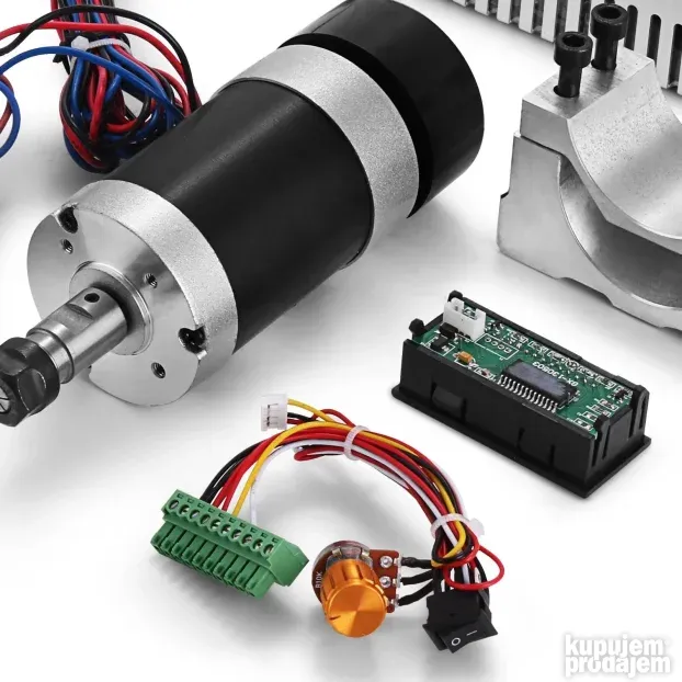Bezčetkasti motor za glodanje + CNC upravljaki program