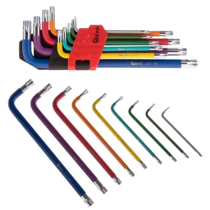 Torx ključevi šarenih T10-T50 mm 9 kom Geko Poljska