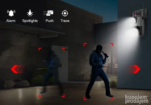 WiFi kamera DUPLA Kamera 3 SOCIVA Video nadzor NOVO