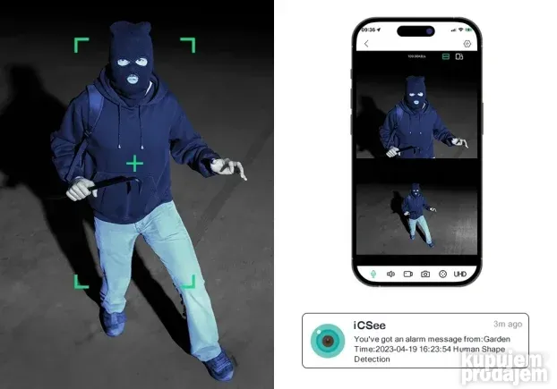 WiFi kamera DUPLA Kamera 3 SOCIVA Video nadzor NOVO