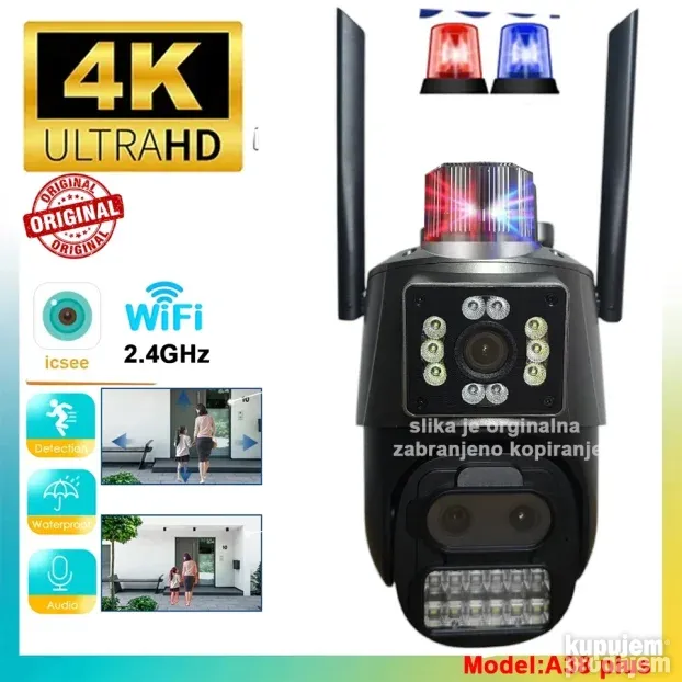 WiFi kamera DUPLA Kamera 3 SOCIVA Video nadzor NOVO