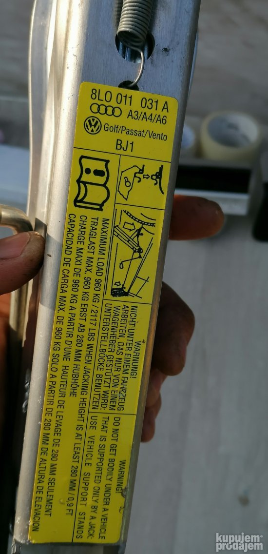 dizalica zaba za auto audi a3,a4,a6,vw, do 960kg.