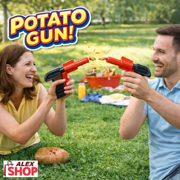 Dečiji pištolj na krompir zabavna i bezbedna igračka (Pota