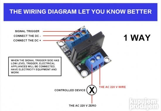 5v low level triger 1 kanal ssr relej AVR arduino G3MB-202P