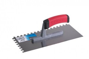 Gletarica nazubljena gumena drška 280x130 RF FESTA