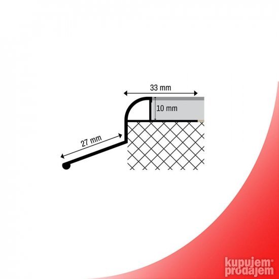 Balkonska okapnica AO-10E
