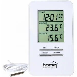 Wired outside inside thermometer hours