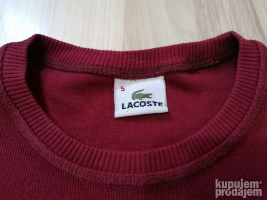 329 - LACOSTE 5 duks S/M Original TOP 3