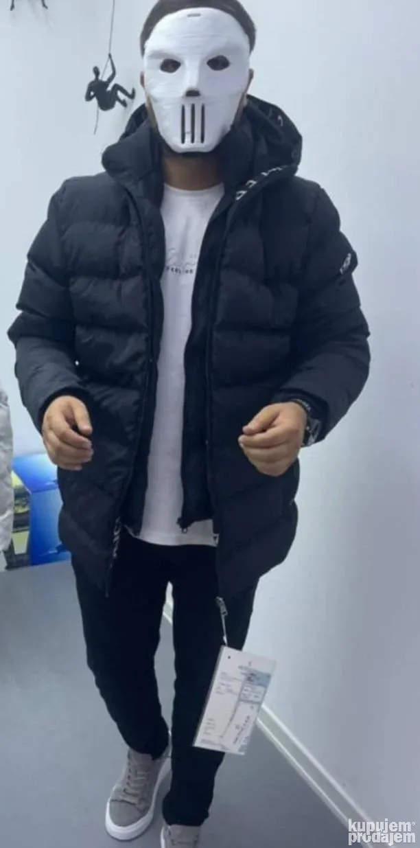 Doudoune Footkorner Cagoule Veste FK Swat II Cagoule Intégrée Noir