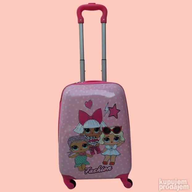 Srednji deciji kofer 0040 LOL roze