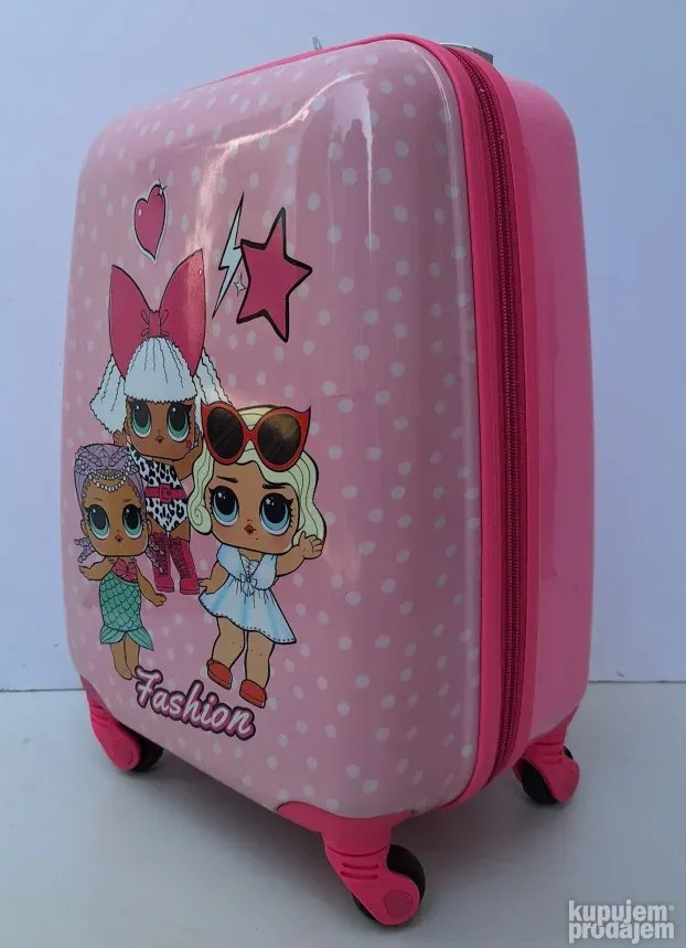 Srednji deciji kofer 0040 LOL roze