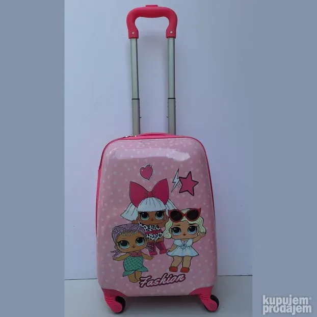 Srednji deciji kofer 0040 LOL roze