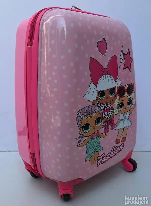 Srednji deciji kofer 0040 LOL roze