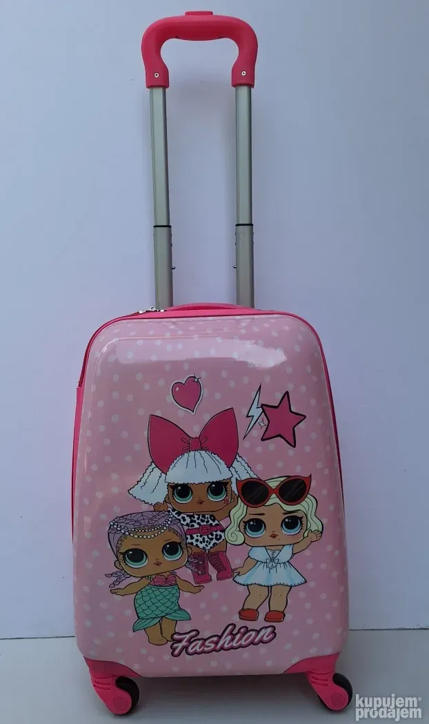 Srednji deciji kofer 0040 LOL roze