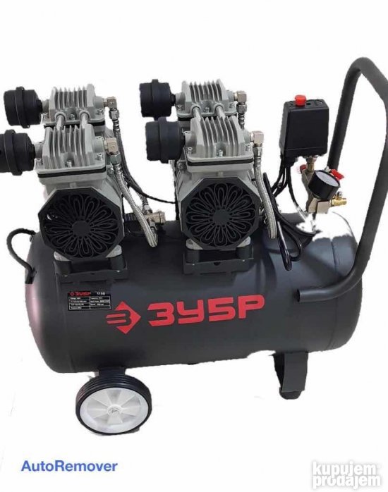 ZUBR 50L Bešumni Kompresor za vazduh - KupujemProdajem