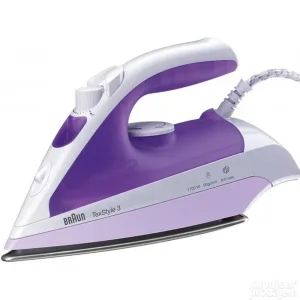 BRAUN TS 320C TexStyle 3 iron steamer 2000 W white / lila