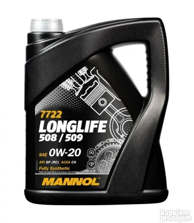 Motorno ulje 0w20 0W-20 Mannol 5L 508.00 509.0 VW AUDI ŠKODA