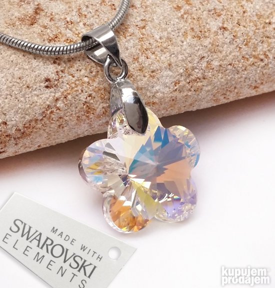 SWAROVSKI mindjuše cvet AB 1,7cm