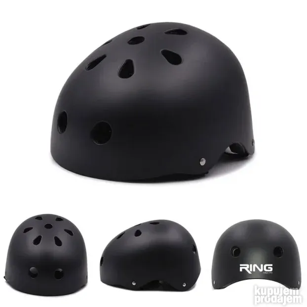 Kaciga za trotinet,rolere,skateboard RX H1 crna - NOVO