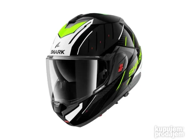Shark Oxo flip-back kaciga Rydger fluo