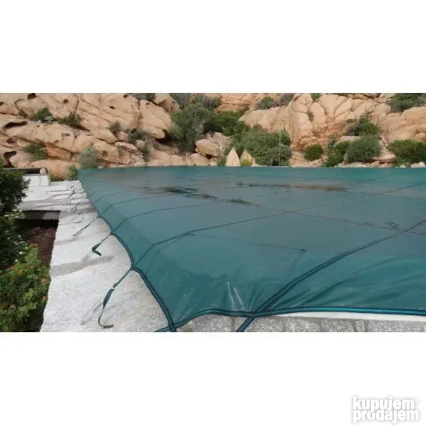 Zimski prekrivac za bazene sa ankerima - mreza 5x3m