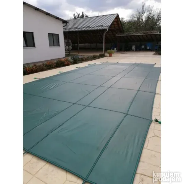 Zimski prekrivac za bazene sa ankerima - mreza 5x3m