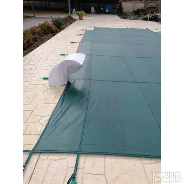 Zimski prekrivac za bazene sa ankerima - mreza 5x3m