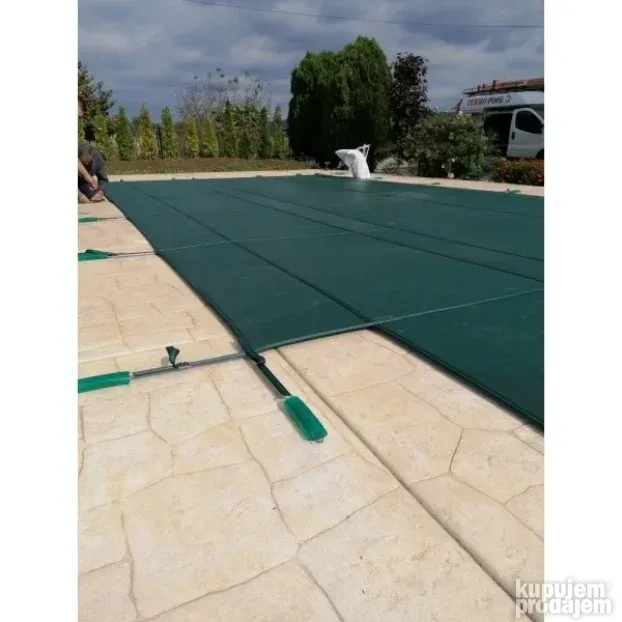 Zimski prekrivac za bazene sa ankerima - mreza 5x3m