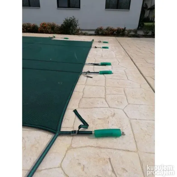 Zimski prekrivac za bazene sa ankerima - mreza 5x3m