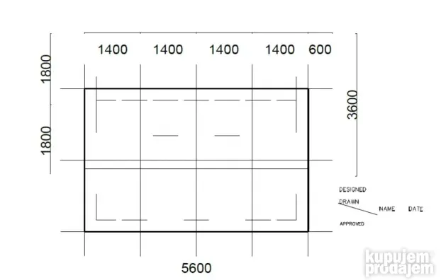 Zimski prekrivac za bazene sa ankerima - mreza 5x3m