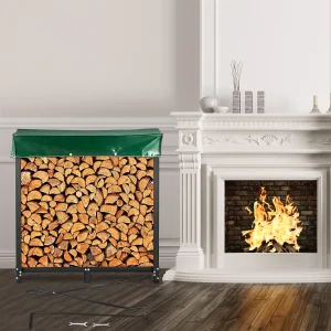 Stalak Drzac Za Drva Sa Prekrivacem