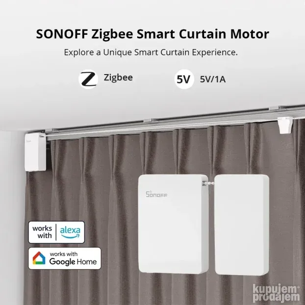 SONOFF ZBCurtain Zigbee motor za zavese
