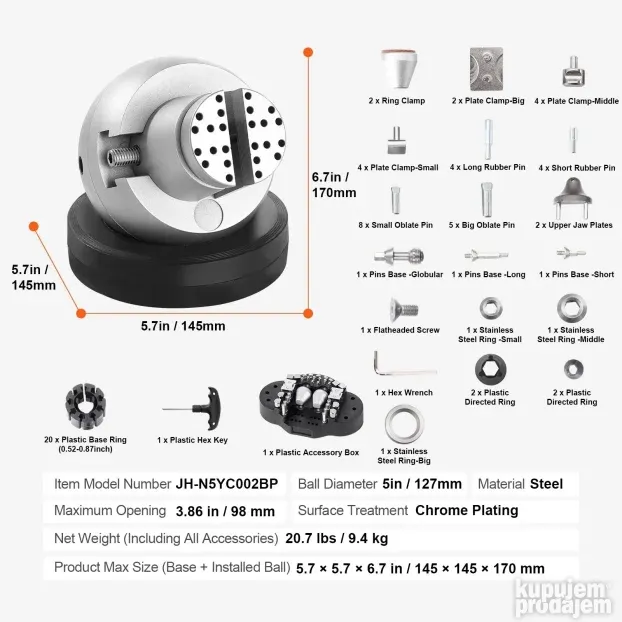 Stega za graviranje kuglicna