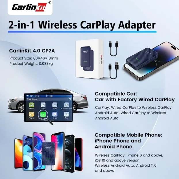 CARLINKIT 4.0 CarPlay / Android Auto Adapter - KupujemProdajem