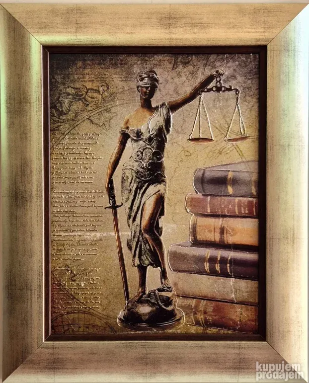 Justicija- Boginja pravde - kombinovana tehnika - velika 2