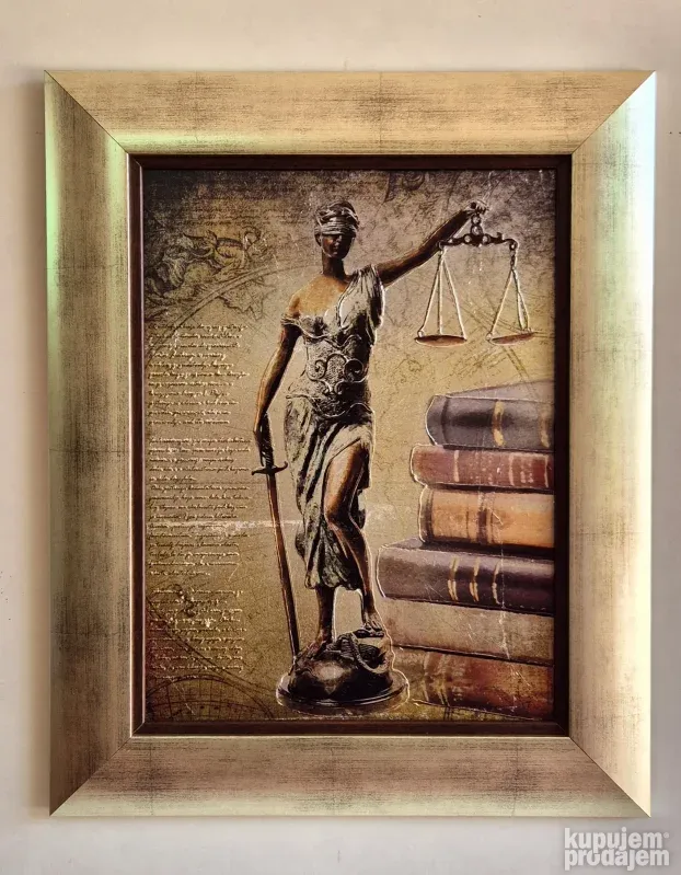 Justicija- Boginja pravde - kombinovana tehnika - velika 2