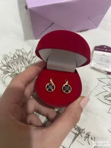 Mindjuse 14k zlato sa poludragim kamenom novo