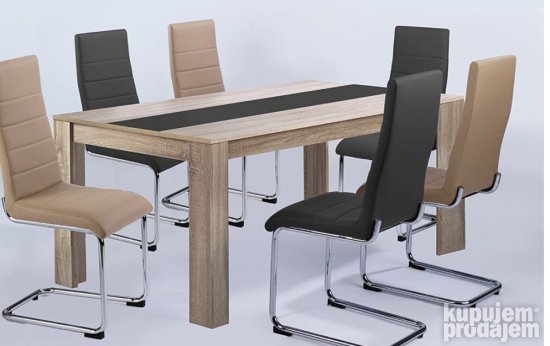 Kuhinjski Sto od Hrasta 120x75x80cm-Homexperts