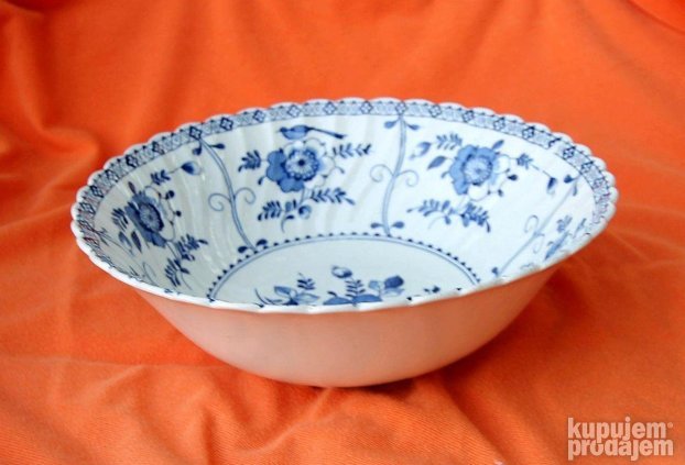 Indies  Blue Johnson Brothers Ironstone  Floral Swirl Englan