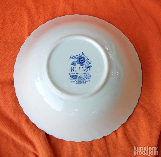 Indies  Blue Johnson Brothers Ironstone  Floral Swirl Englan