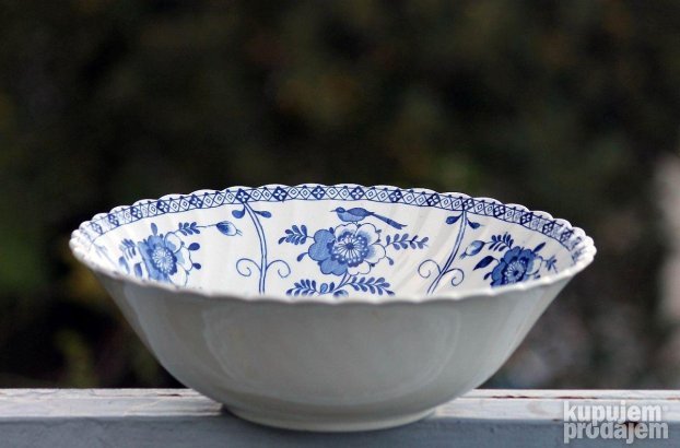 Indies  Blue Johnson Brothers Ironstone  Floral Swirl Englan